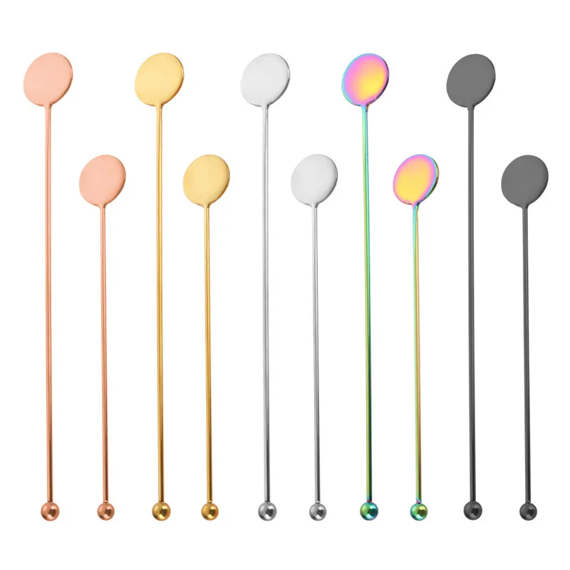 4 Agitadores De Café De Acero Inoxidable, Agitadores Reutilizables Para Agitar Bebidas De Coctel Donut