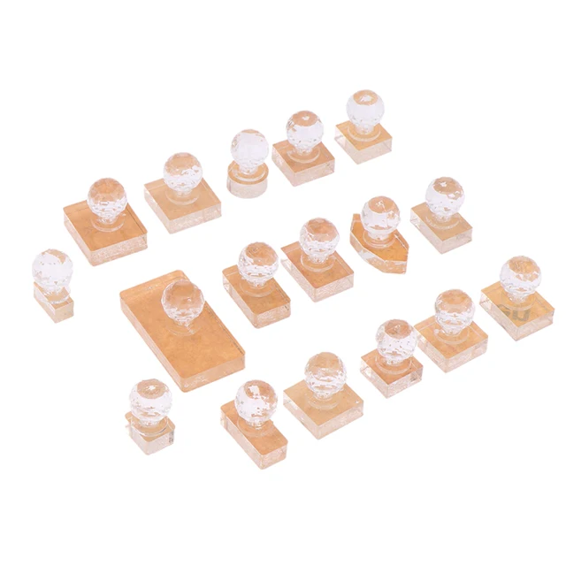 Crystal Powder Press Stamp Tool Powder Press Mold Makeup Eyeshadow Foundation Highlighter Repairing Tool Powder Press Stamp