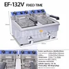Electric Deep Fryer W/Dual Removable Tanks Commercial Countertop  Fryer for Chicken French Fries Frying Chips 1