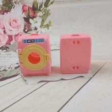 

1pc Mini Simulation Doll House Toy For Children's Gifts Kawaii Furniture Washing Machine Toy Doll Furniture