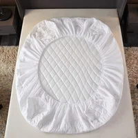 New Waterproof Mattress Cover Topper Washable Bed Cover Thickened Mattress Protector Cover Queen Size Bed Sheet Anti-mites Pad 3