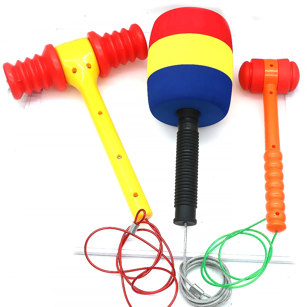 

Hamster Game Accessories Colorful Plastic Sponge Hammer With Rope For Child Beat Frog Entertainment Coin Operated Machine