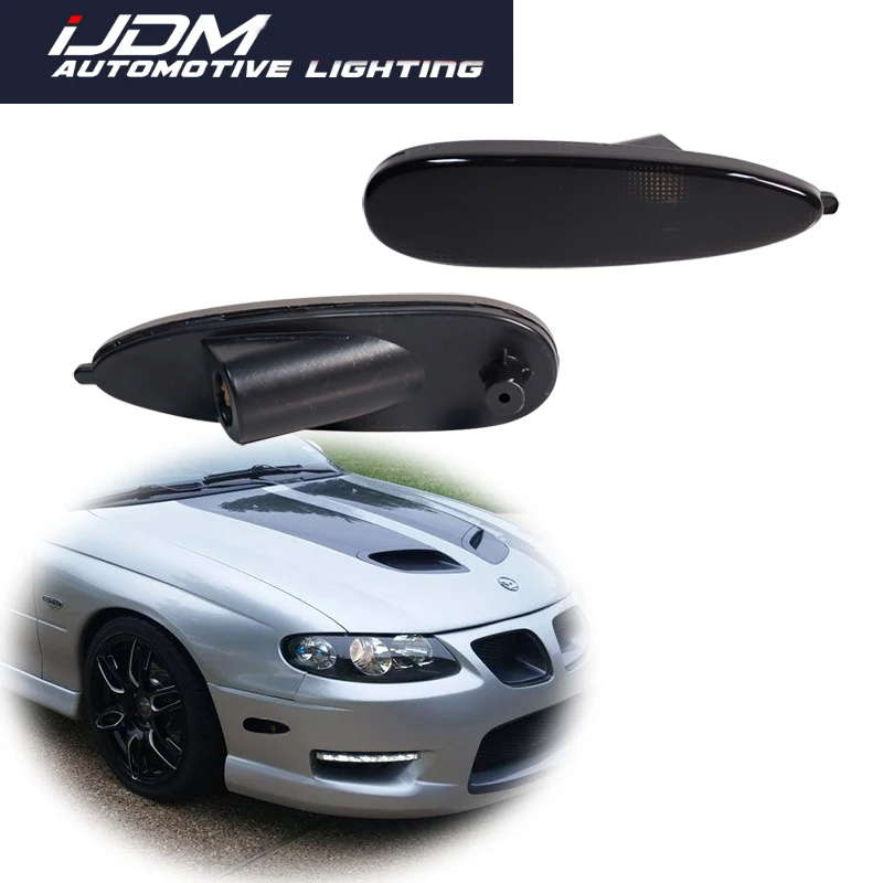 

Для 2004 2005 2006 Pontiac GTO копченая/прозрачная линза, переднее крыло, боковой маркер, оболочка, корпус без лампы/розетки, автомобильные аксессуары