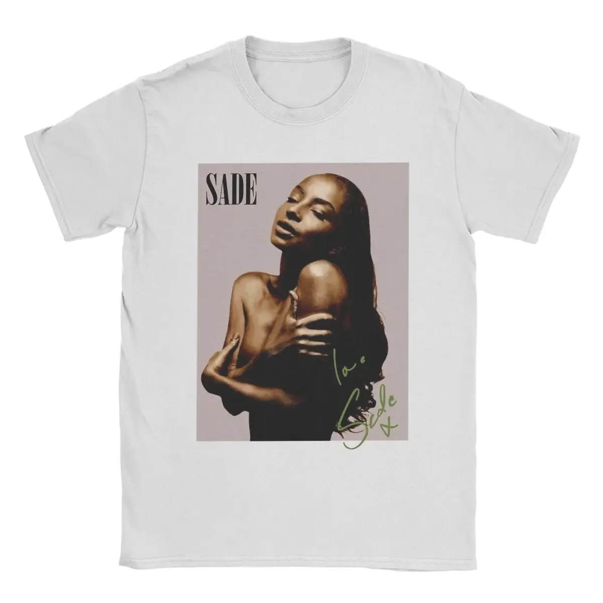 

S-Sade Adu Singer Black Smooth Men's T Shirts Awesome Tees Short Sleeve Crewneck T-Shirt Pure Cotton 6XL Clothes