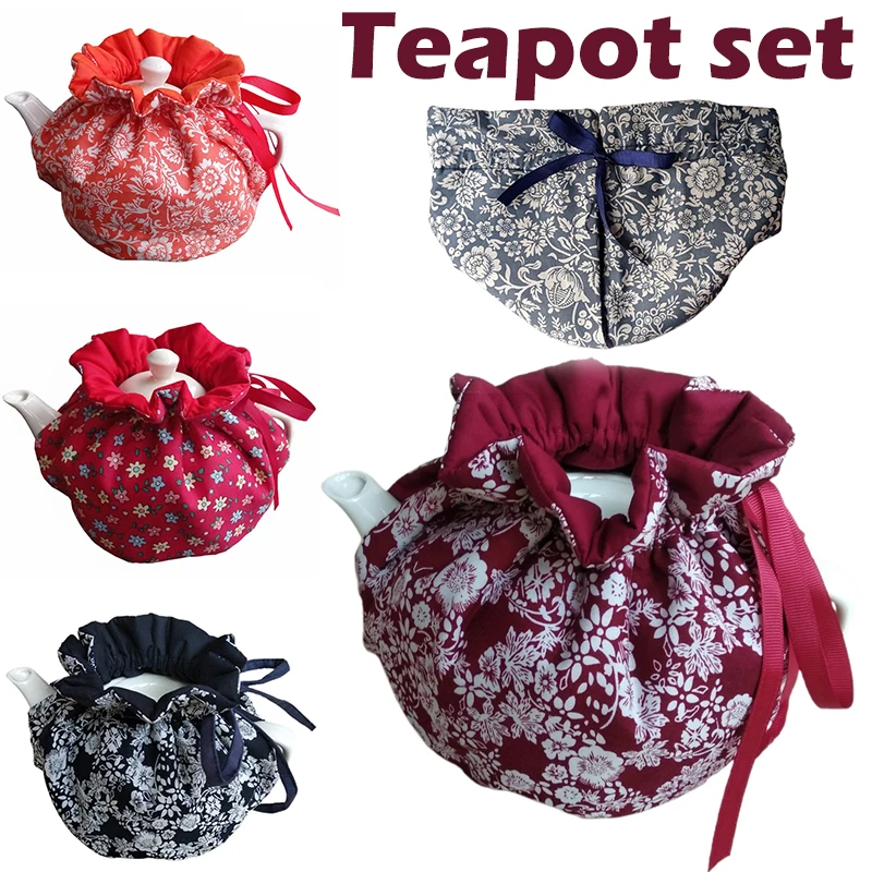 Teapot insulation cover Vintage Floral Teapots Dust Cover Tea Cosy Kettle Cover Insulation and Keep Warm For Home