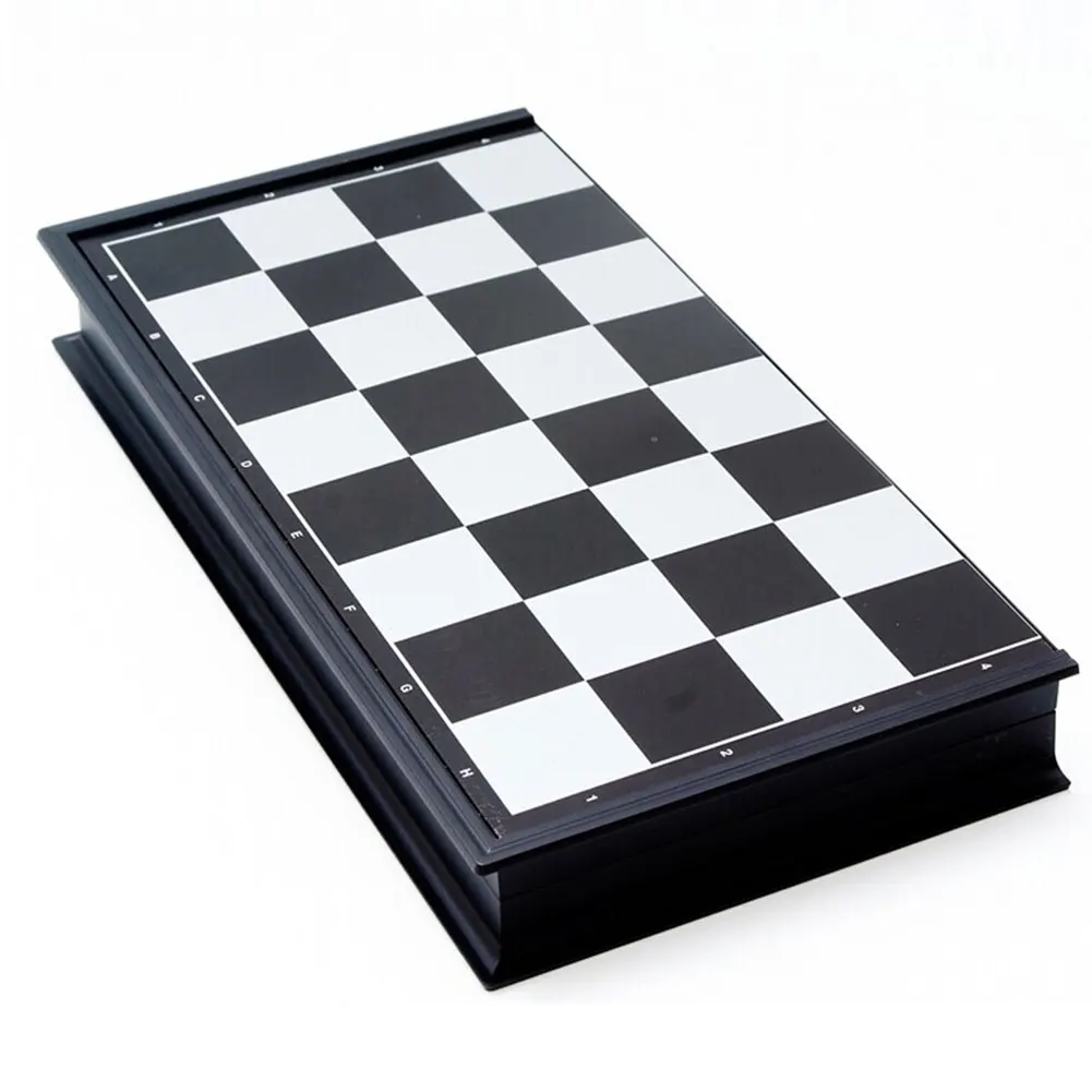 Scacchiera Portatile 19,5*19,5cm in Plastica, Gioco Educativo di Scacchi, Regalo per Adulti, Bambini e Principianti - immagine 2
