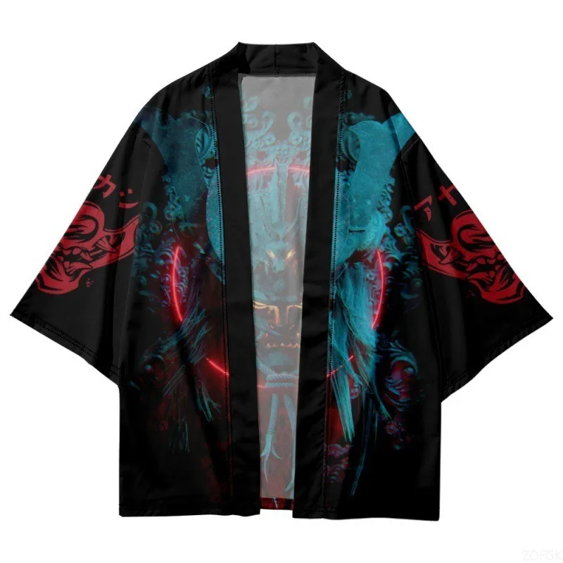 2025 Retro Haunted Samurai Style Role-playing Japanese Kimono Unisex Traditional Cardigan Top 3
