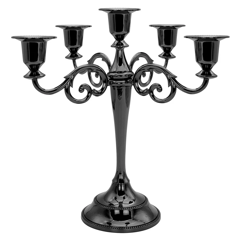 Metal Iron Candle Holder for Romantic Dinner Table Decoration