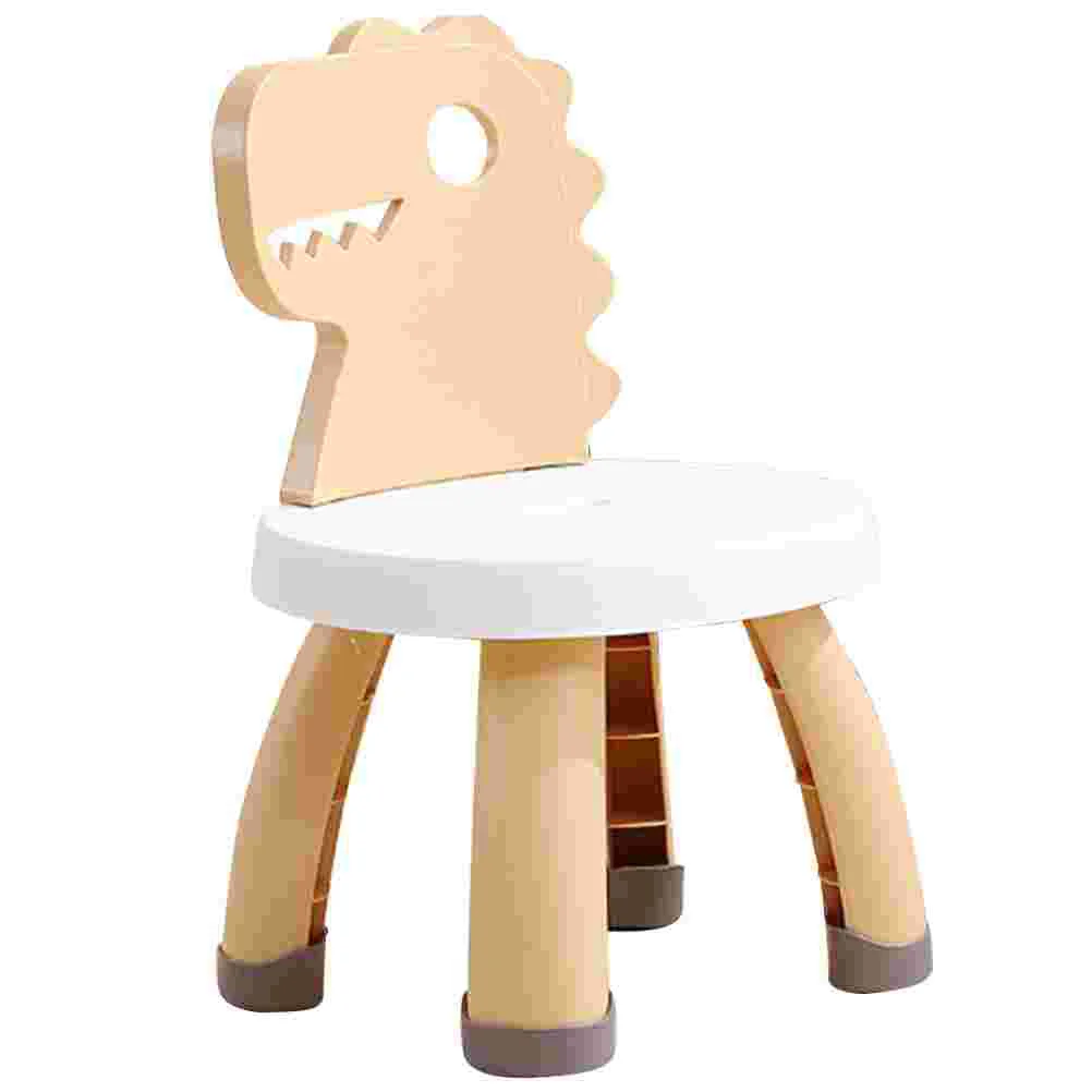

Children's Chair Kids Sitting Stool Cartoon Dinosaur Chairs Toddler Step with Back Stools Small Entryway for Closet
