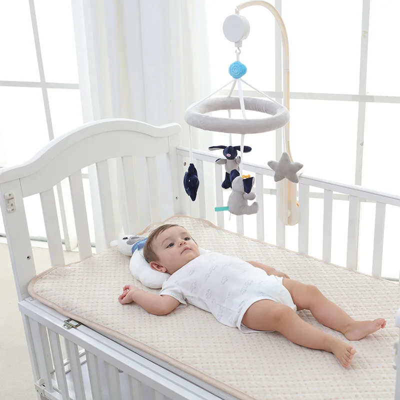 multi-function music box rotating plush bed bell bedside hanging baby toy crib ornaments to promote visual development |
