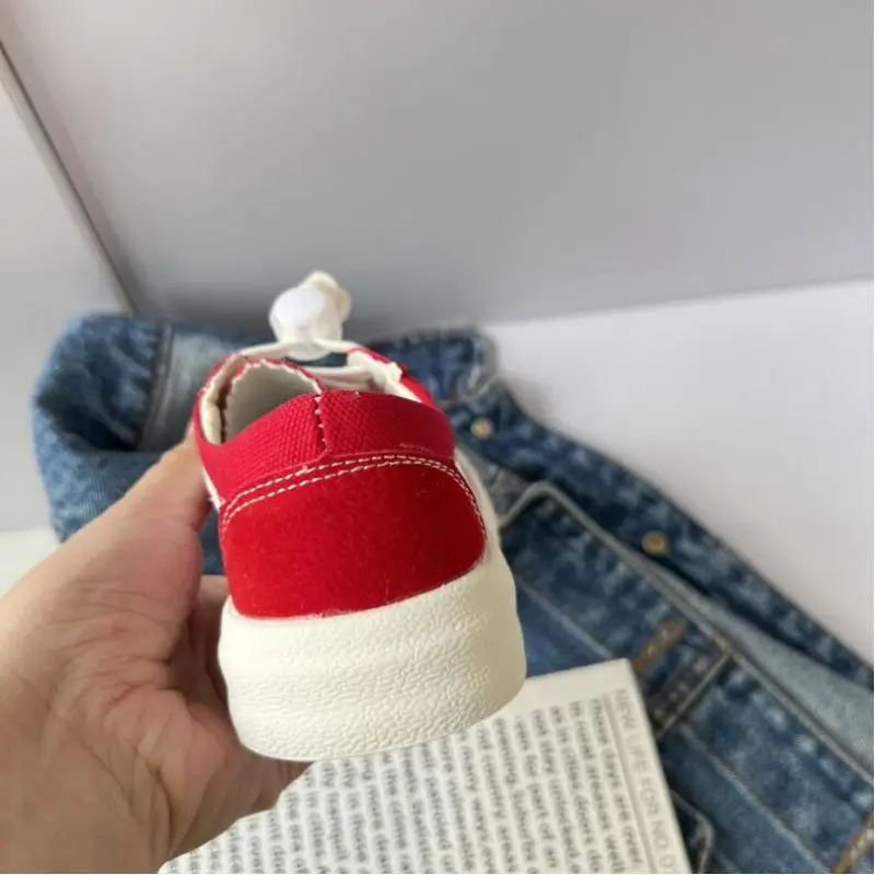 Canvas Shoes Boy Toddler Kids Boots Girls Autumn Winter Checkered Shoes Plaid Children Boots Girl Cartoon Sneaker Anti-Slippery