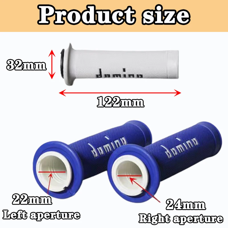 Motorcycle Grips Handle Bar For KTM YAMAHA Universal Pit Bike Motocross Motorbike Rubber GEL 7/8 22 24mm motorcycle handle grips