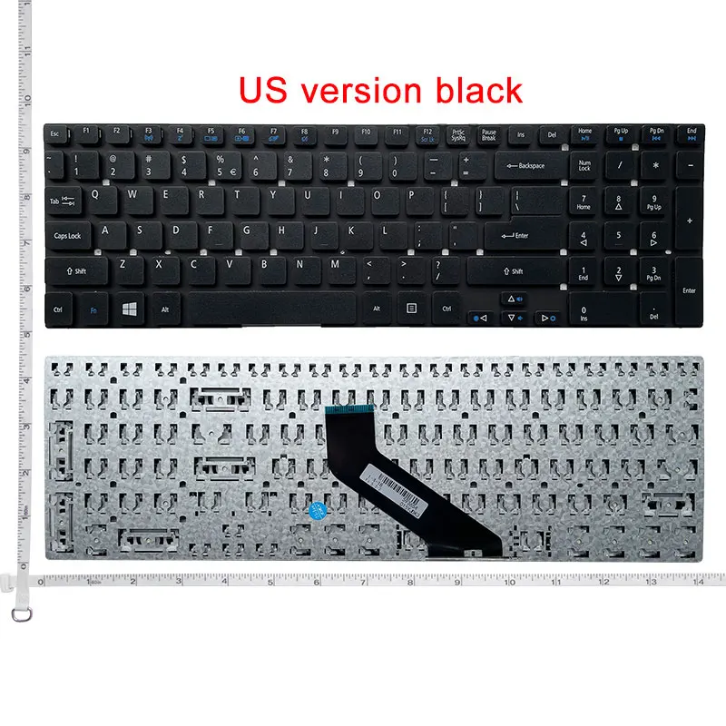 Teclado Inglês dos Eua sem Quadro para Acer Aspire Es1512 Es1-512-p9gt E5721 Es1-531 Es1-731 Es1-731g Es1-512-c4dw N15w4 - Imagem 3