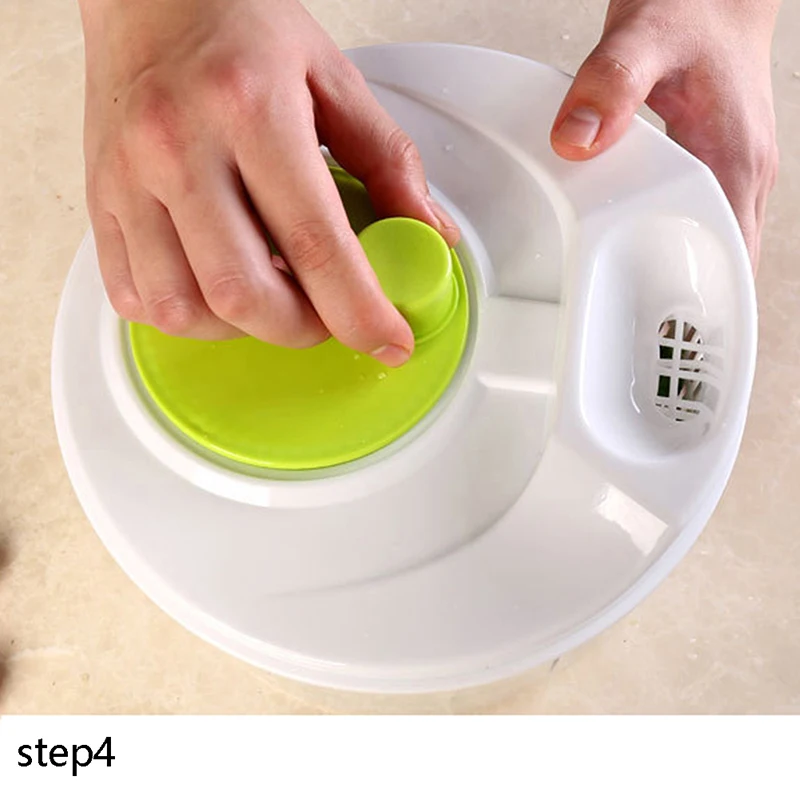 1Pc Salad Spinner for Leafy Vegetables, Lettuce Washer & Dryer, Kitchen Greens Drainer Strainer Crisper Tool