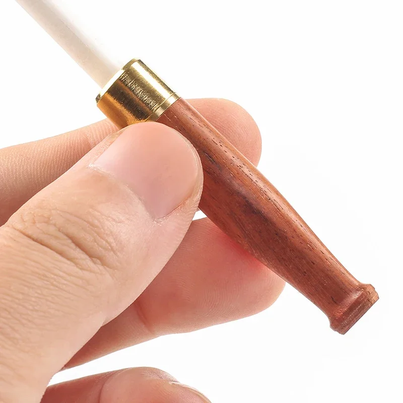 

Solid wood cigarette holder black sandalwood circulating Smoking filter men's thick and thin Tobacco Pipe portable Gifts for Men