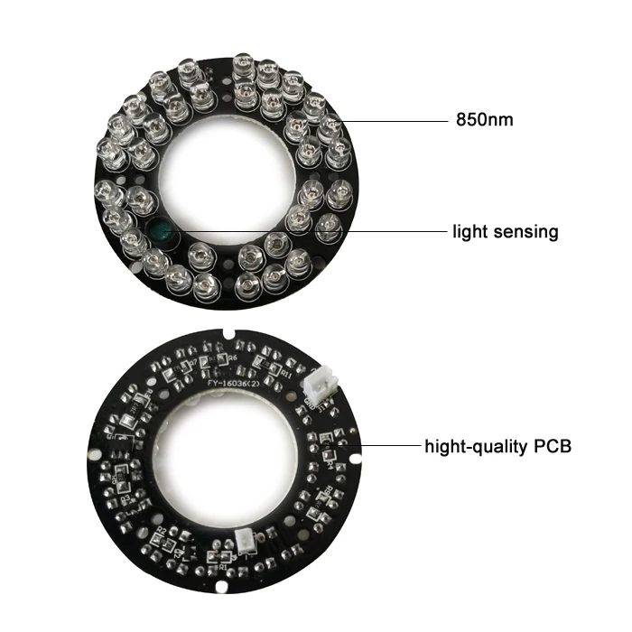 FY-16036 Factory direct 36pcs IR LED board cctv camera assembly using infrared led board