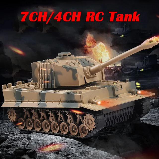 RC Tank Military War Battle United States M1 Leopard 2 Remote Control Toy Car Tactical Model Electronic Toys for Boys Children 1