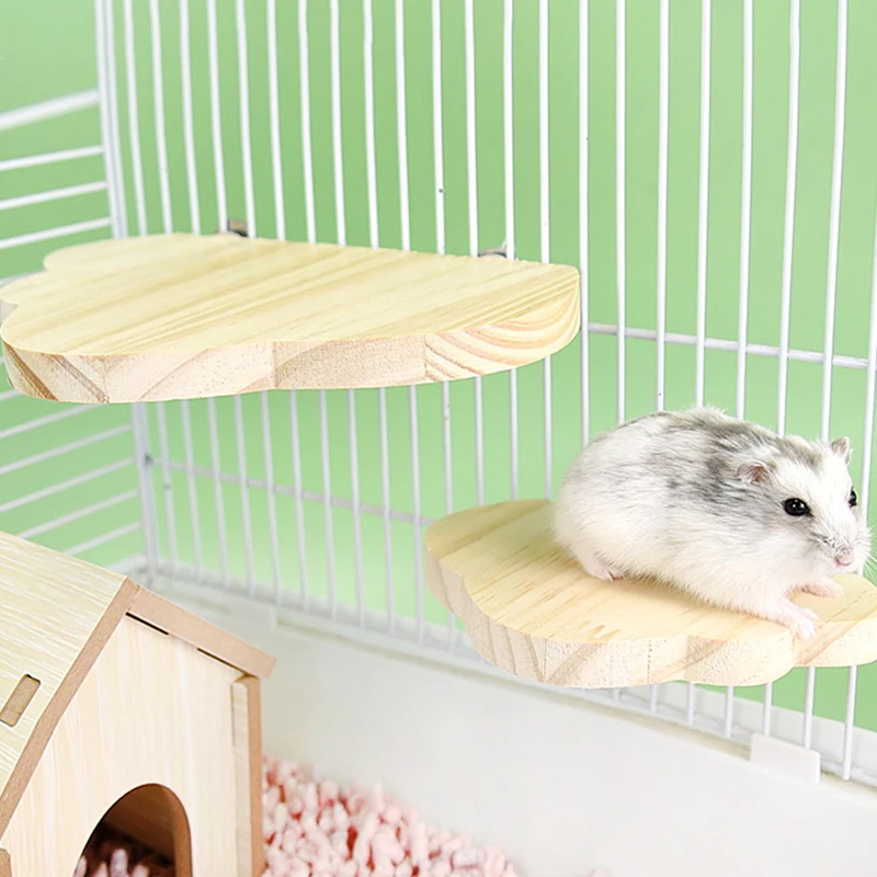 PetRatAccessoriesWoodStandPlatformHamsterGuineaPigToysforCagesSmallAnimalsToy