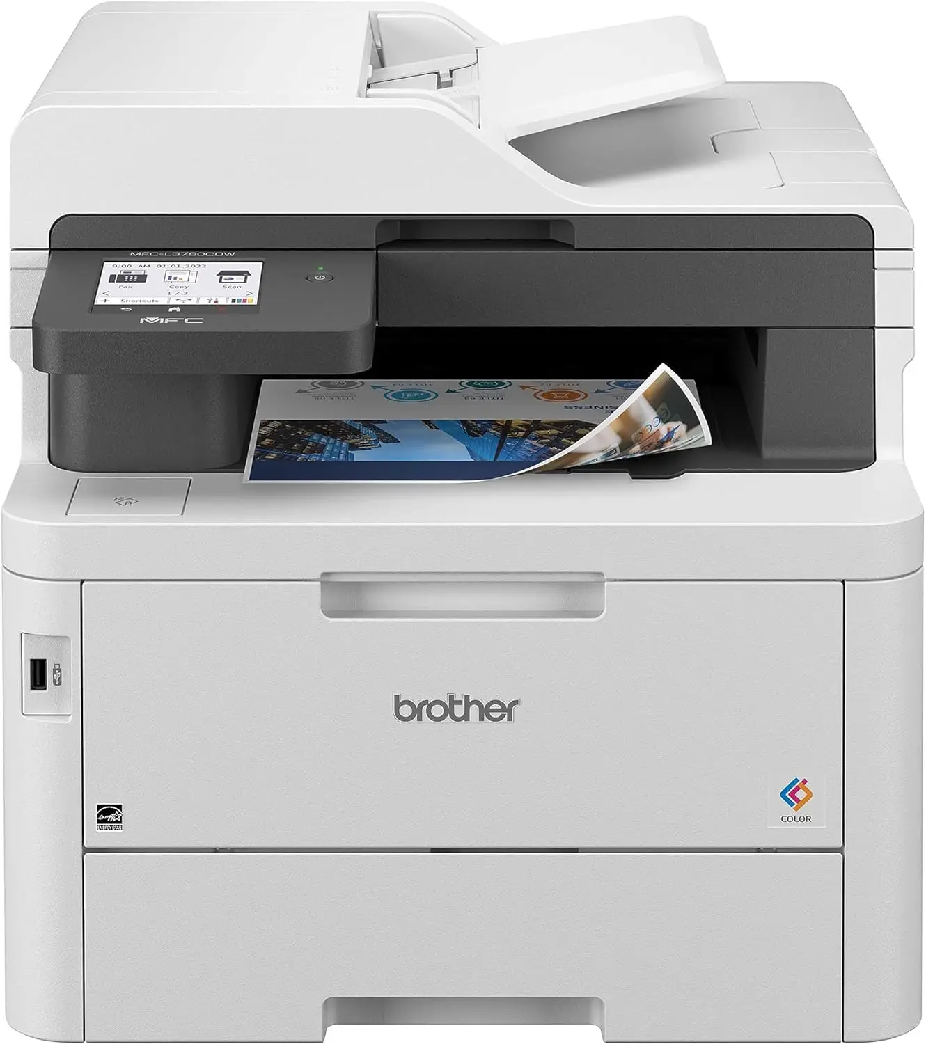 

Brother MFC-L3780CDW Wireless Digital Color All-in-One Printer with Laser Quality Output, Single Pass Duplex Copy