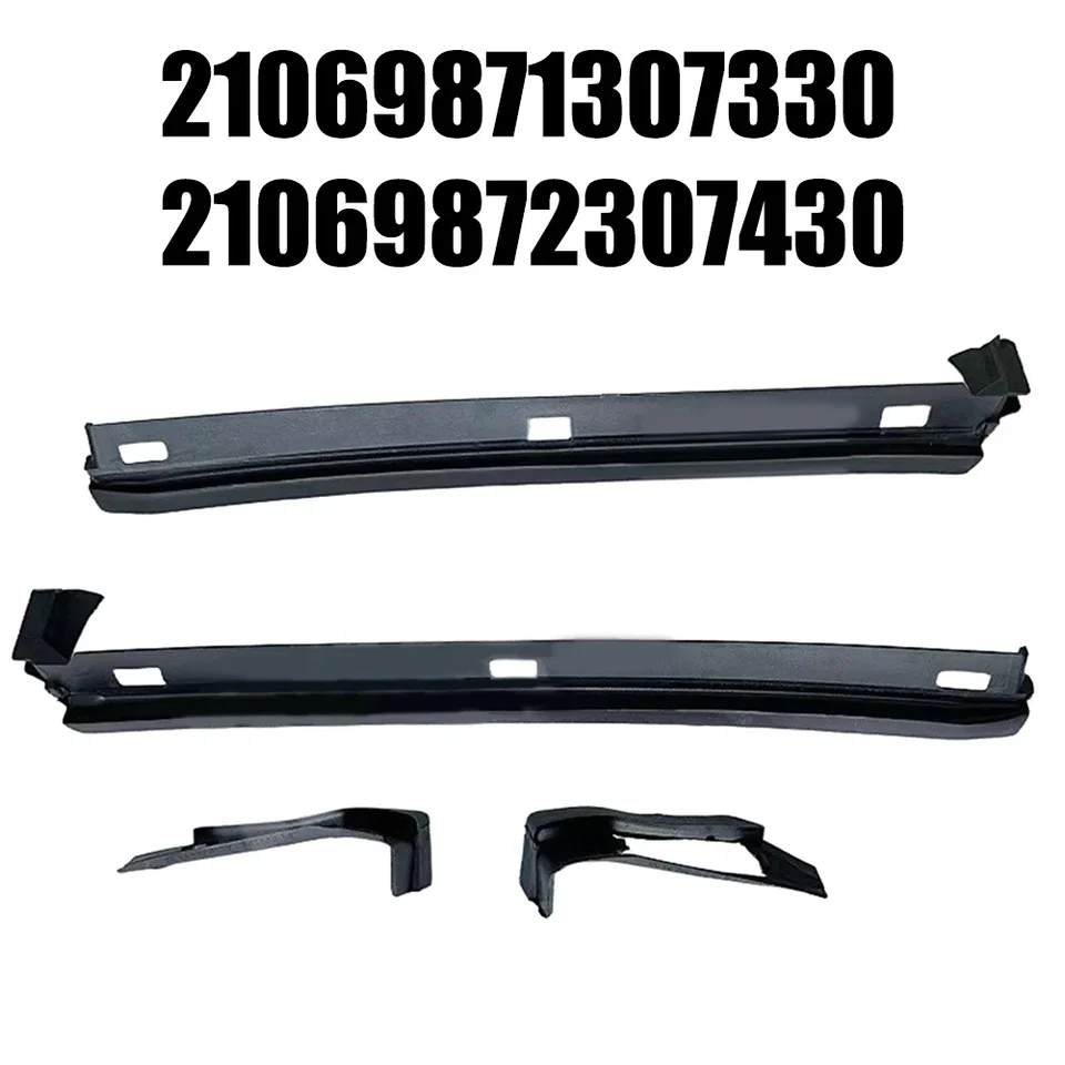 Kit De 4 Garde-boue Anti-salissures Noir Pour Mercedes E W124 Et W210 - Caoutchouc, Marque DZAM