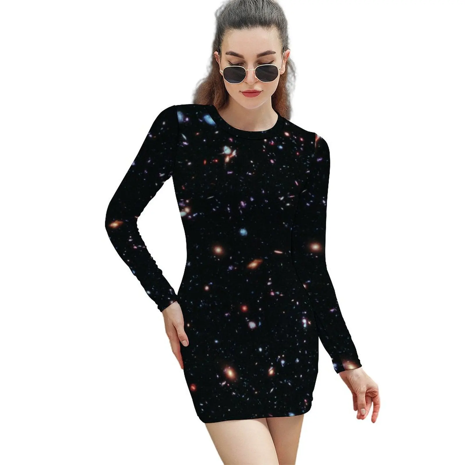 

Hubble Extreme Deep Field Image of Outer Space Long-Sleeved Sheath Dress summer dress for women 2024 Dresses gala