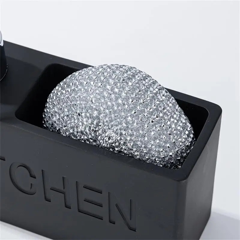 Modern kitchen accessories Soap Dispenser Set Liquid hand soap dispenser pump bottle brushes Holds and Stores Sponges Scrubbers 4