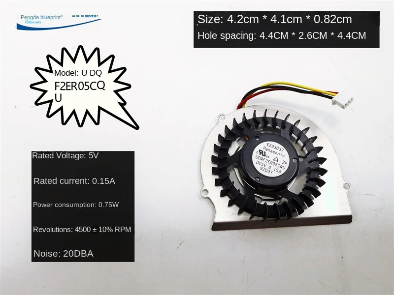 

Udqf2er05cqu 4.2cm Laptop Cooling Fan Turbo Blower 5V USB with Aluminum Sheet Mute