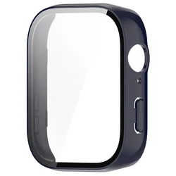 2 - in - 1 Protective Case with Tempered Glass Screen Protector for Huawei Watch Fit3 (Ink blue)