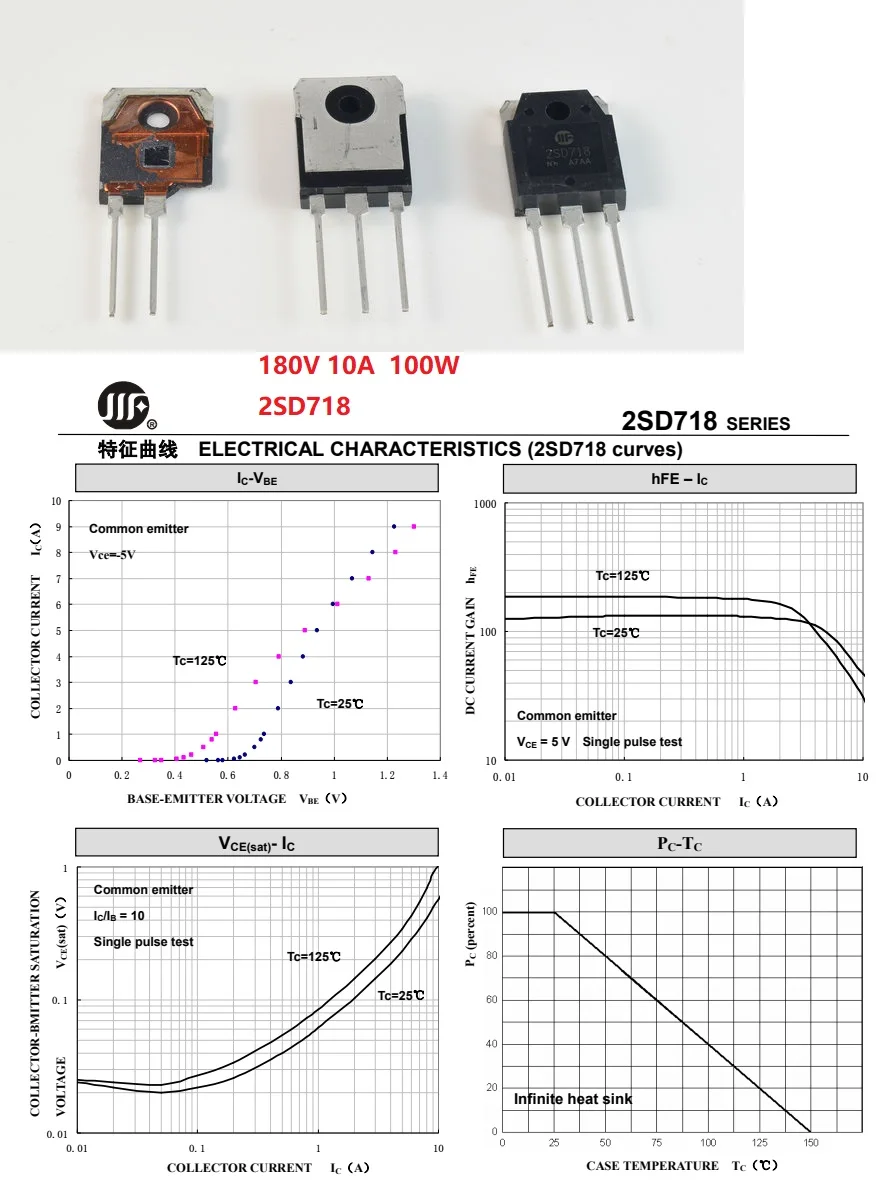 Amplificador Dual Channel Nvarcher Kits Faça Você Mesmo Jlh 1969 Classe a Original 2sd718 ou Onsemi Njw0281g 100w - Image 3