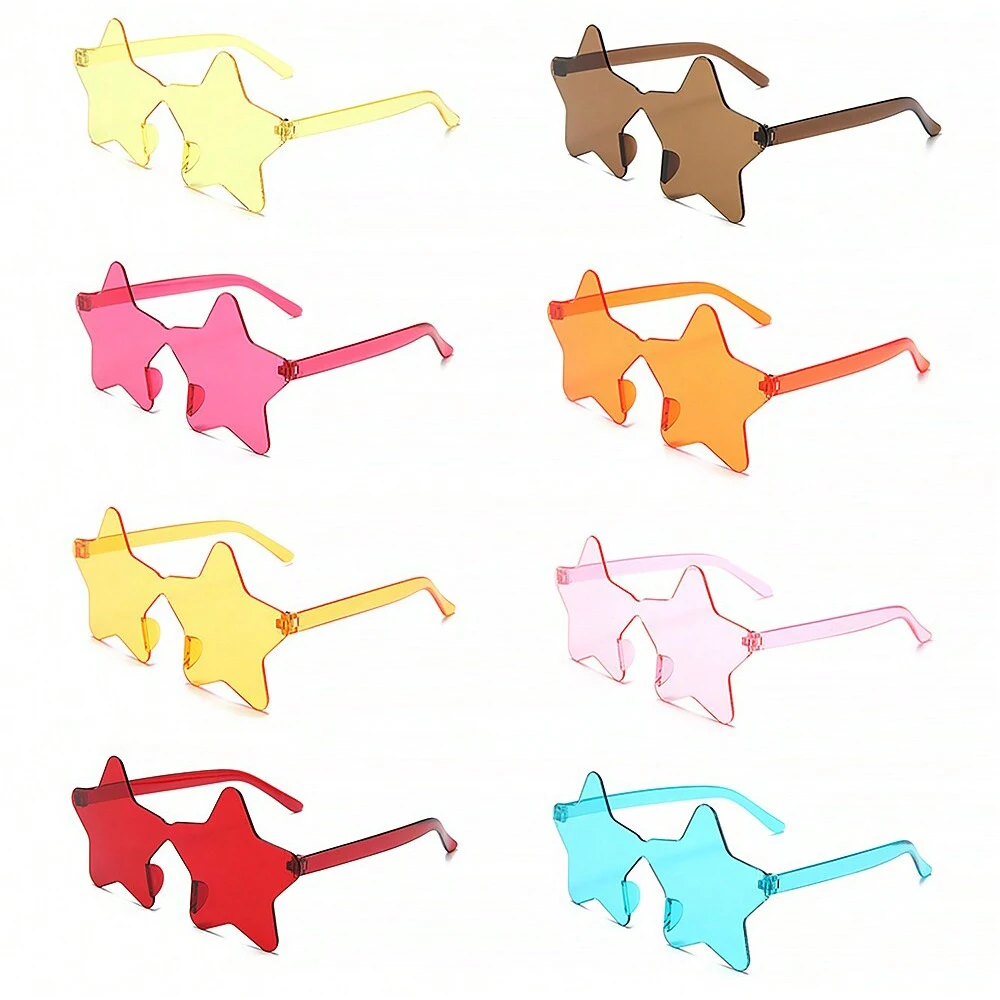 5 teile/satz Stern Form Sonnenbrille Party Gläser Polarisierte Brillen DIY Brillen Für Frauen Sammeln Party Pentagramm Sonnenbrille