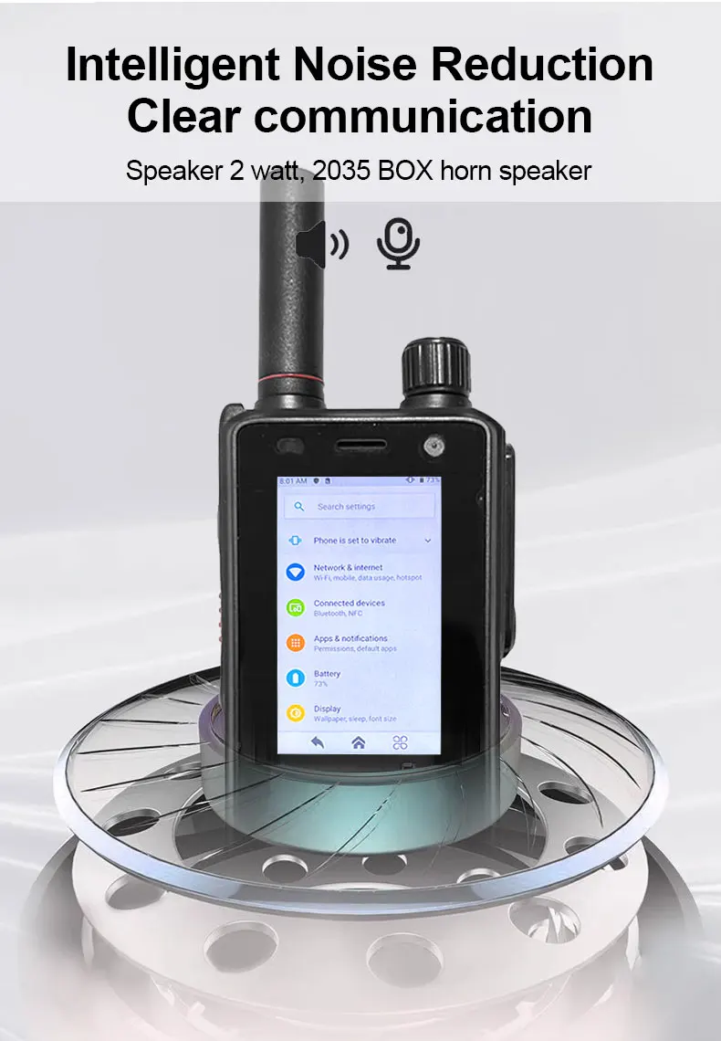 W63 IP68 Waterproof 4G Network Radio Android 9.0 NFC GPS POC Walkie Talkie Work
