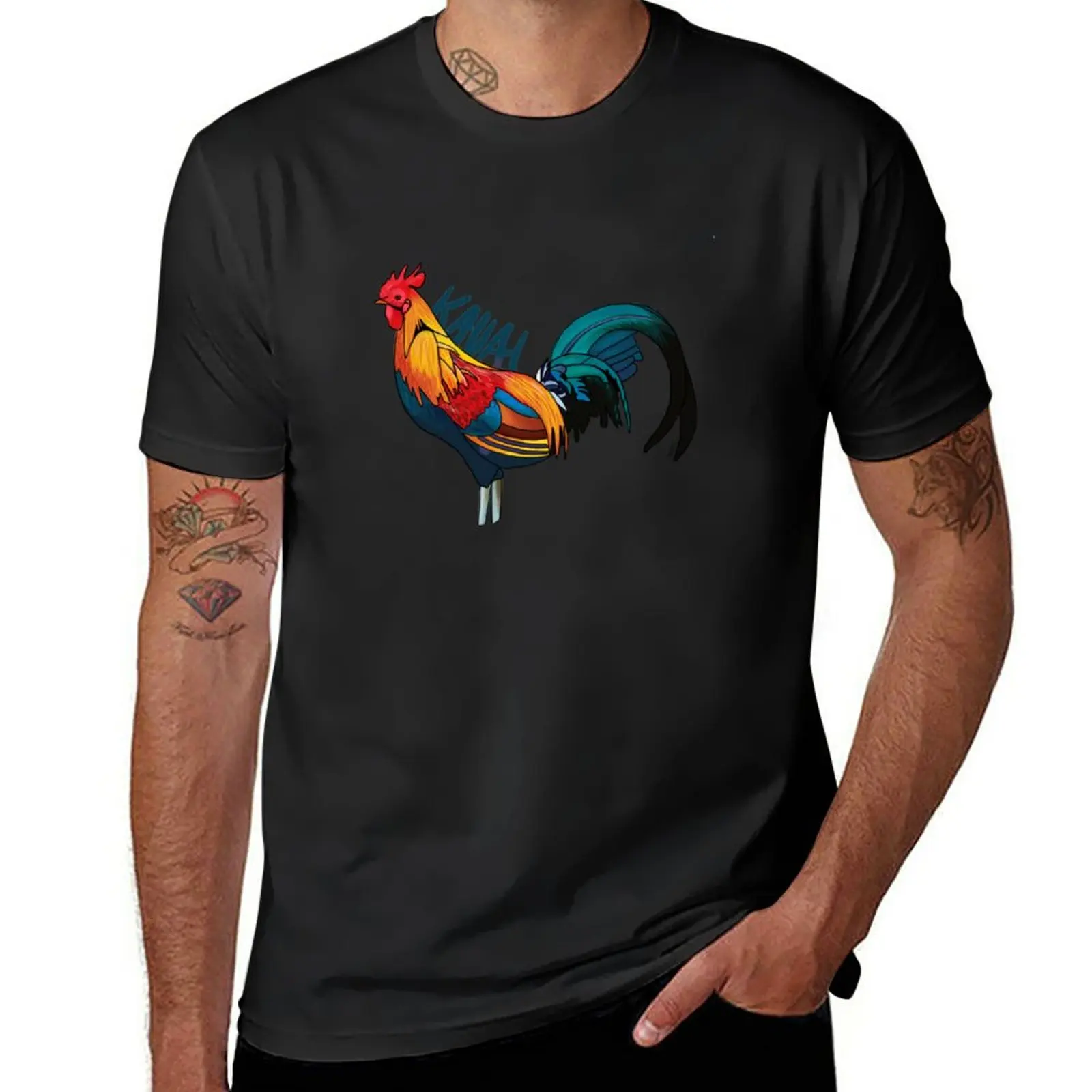 

Kauai Chicken Sticker T-Shirt shirts graphic tees summer clothes summer top Short sleeve tee t shirts for men pack