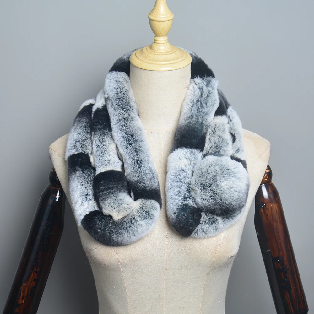 bufanda de piel de conejo
