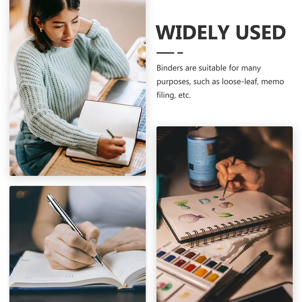 22Pcs 노트북 바인더 디스크 플라스틱 바인더 버클 루스 리프 디스크바운드 확장 디스크 사무실 학교 바인딩 용품