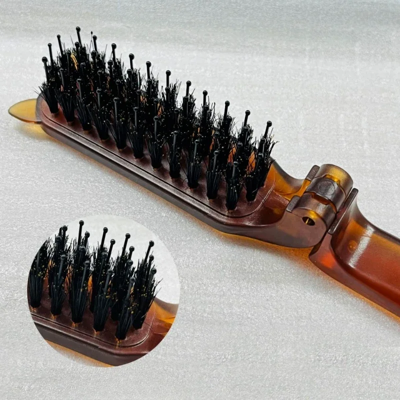 Pig Mane Hair Combs Head Styling Massage Combs Women Portable Folding Anti Static Hair Brush for Barber Styling Accessories