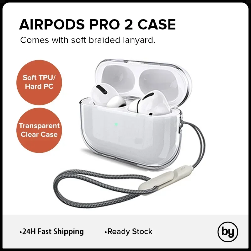 Transparente Schutzhülle für AirPods 3 2 1 Pro Pro2, weiche TPU-Schutzhülle für kabellose Kopfhörer, Schutzhülle für Air Pods Pro 2 Ohrhörer
