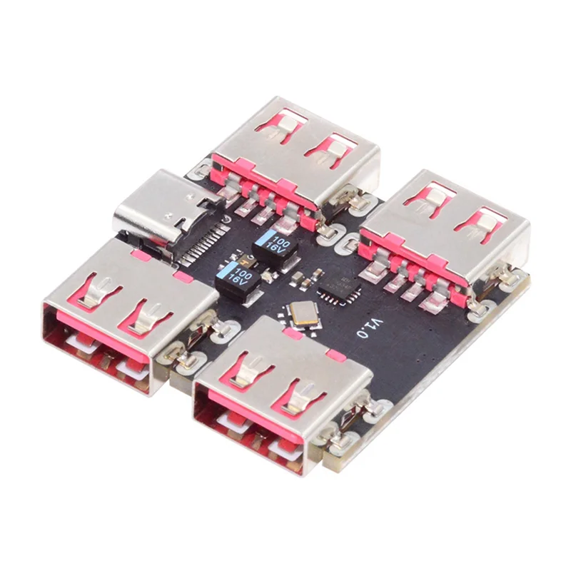 고속 USB 2.0 4방향 허브 모듈, Type-C 확장기, 40MB/S USB-HUB 분배기 확장 보드