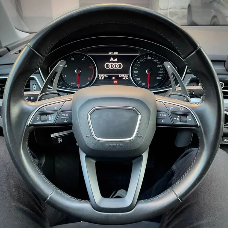알루미늄 합금 스티어링 휠 패들 시프트 아우디 2017 2018 2019 S3 S5 SQ2 SQ5 TT A3 8V A4 A5 Q2 Q3 Q5 Q7용
