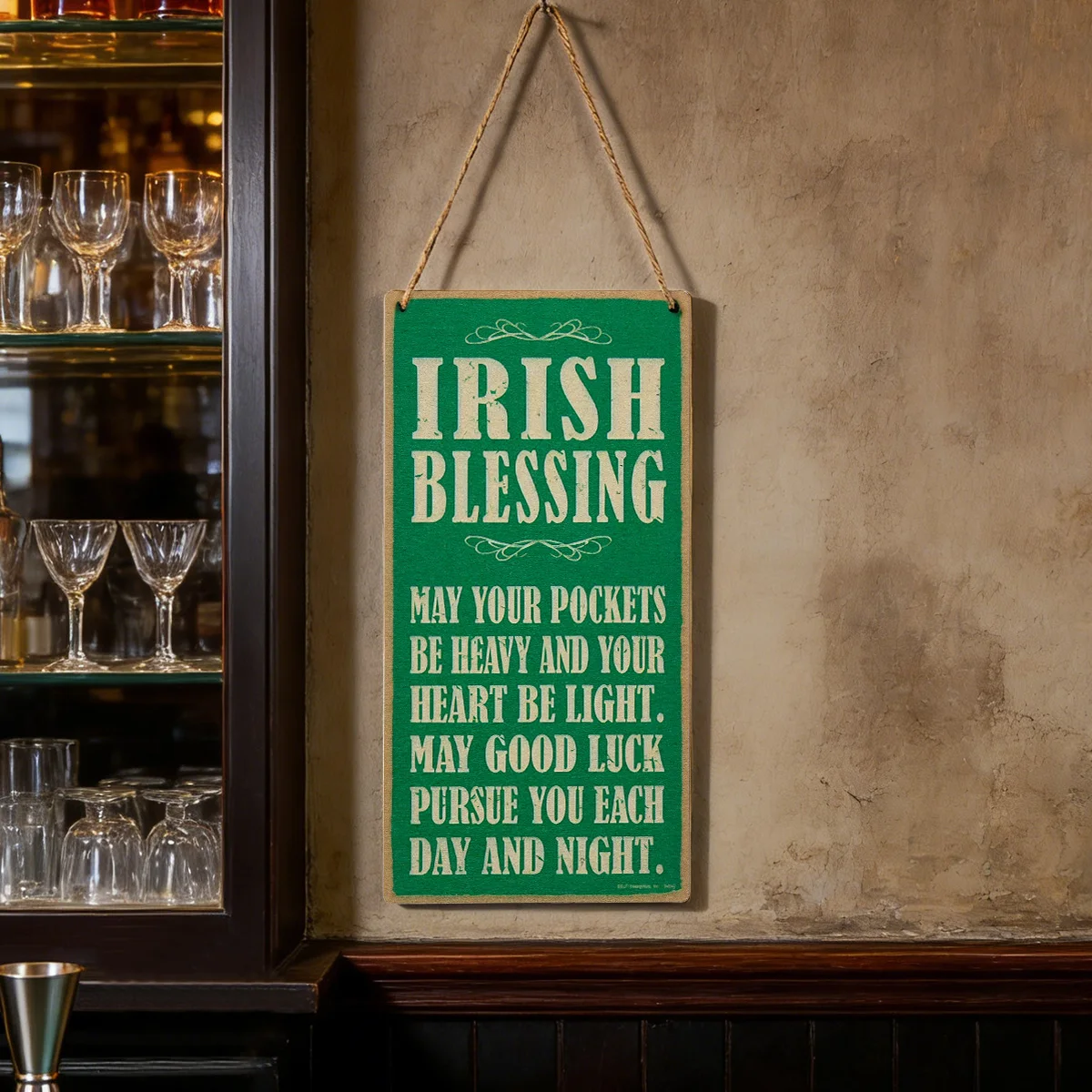 1PC, St.Patrick's Day, lightweight wooden decorative signboard, St.Patrick's Day decorative tag