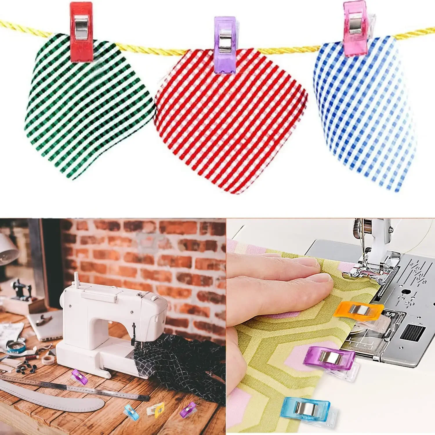 Sewing Accessories 10/20Pcs Sewing Clips for Fabric Quilting Clips Wonder Fabric Plastic Quilting Crafting Clip for Sewing Crafting