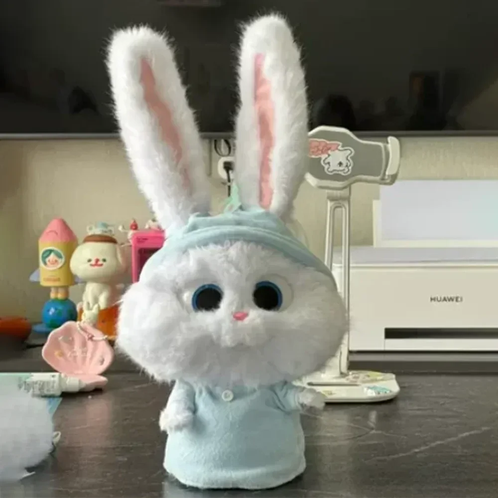 

The Secret Life Of Pets Anime Figures Snowball Plush Toy Kawaii Rabbit Stuffed Doll Carrot Movable Ears Disney Cartoon Doll Gift