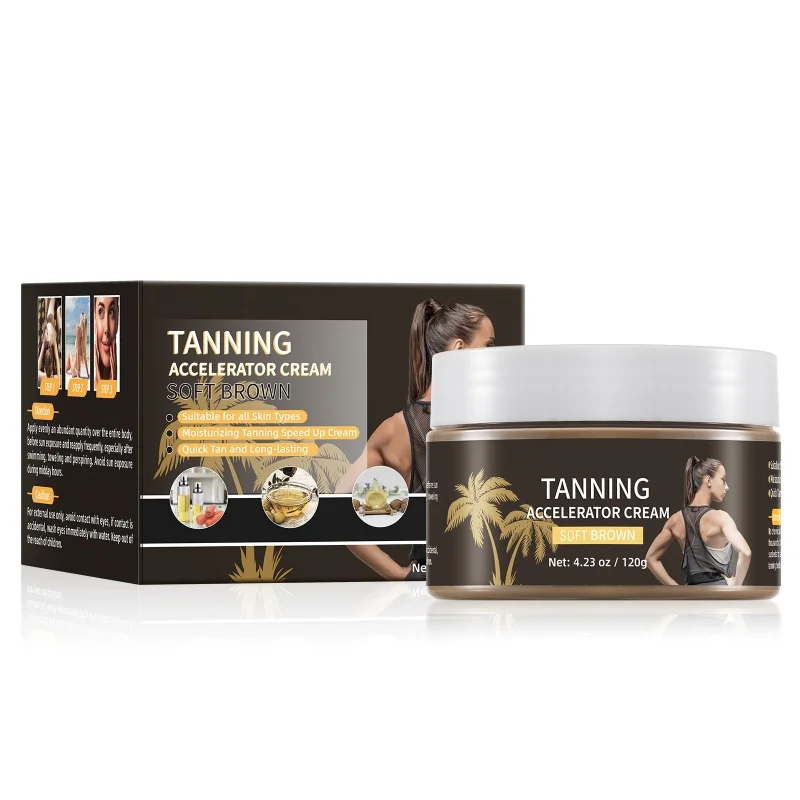 Black Natural Wheat Bronze -Free Tanning Sun-Aid Cream Lotion