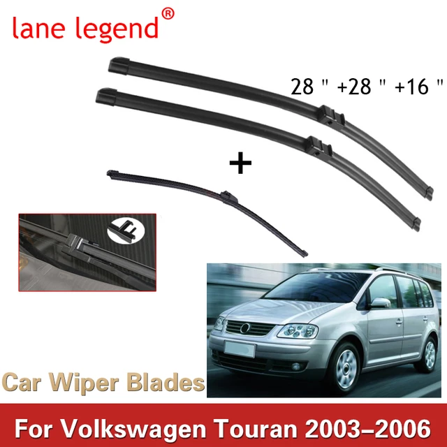 Scheiben wischer vorne hinten Wischer blätter für Volkswagen VW Touran 2003  2004 2005 2006 Windschutz scheibe Frontscheibe 28 28 16 - AliExpress