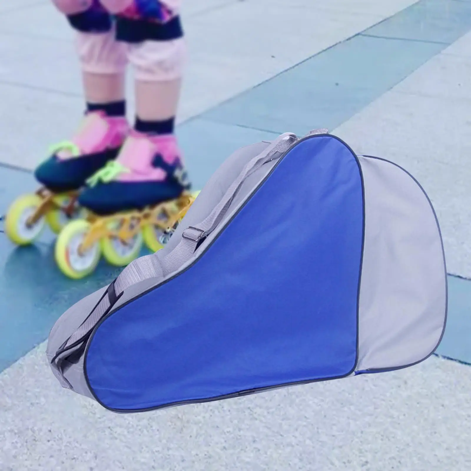 Roller Skate Bag Portable Adjustable Shoulder Strap Skating Shoes Storage Bag Case for Inline Skates Figure Skates Quad Skates