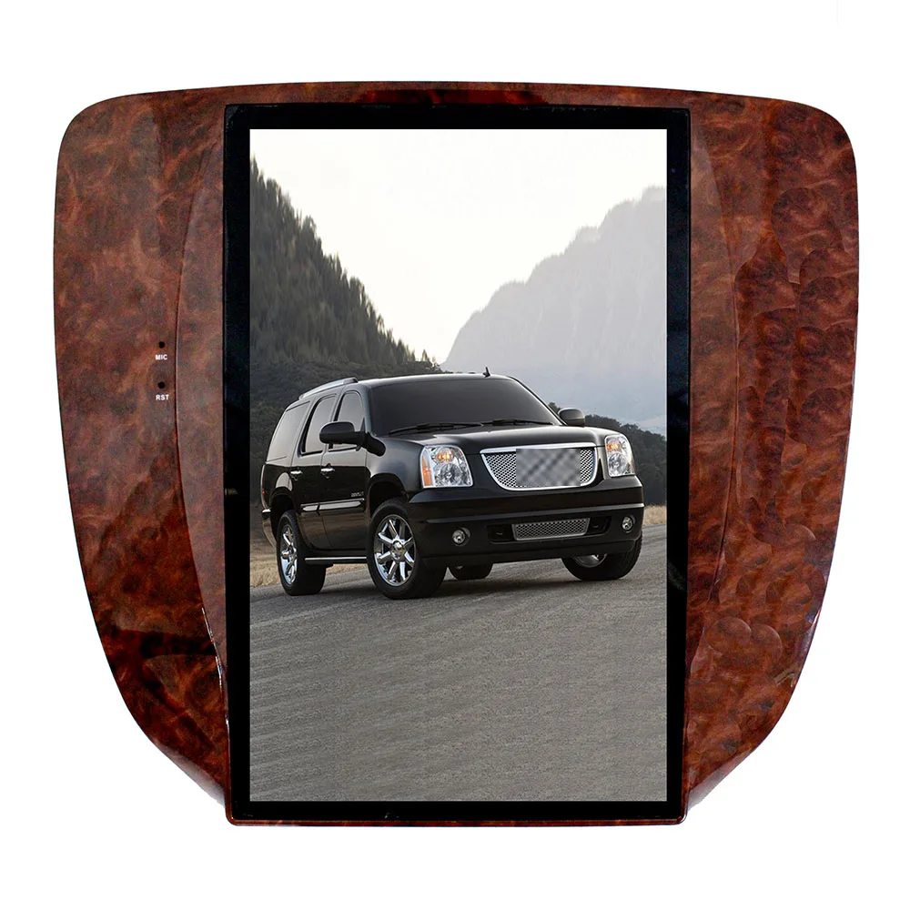 

Автомобильный радиоприемник 12,3 дюймов на Android для GMC Yukon Chevrolet Tahoe silverado 07-2012, автомобильное стерео радио, головное устройство с DVD Тесла экраном