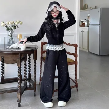 Girls Lace Streetwear Set 1