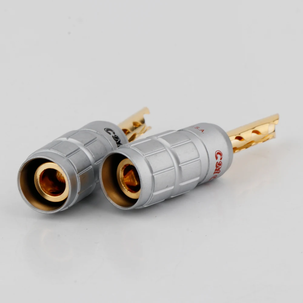 12 Pezzi Spine Banana Placcate Argento Per Altoparlanti - Connettori HiFi Fai Da Te