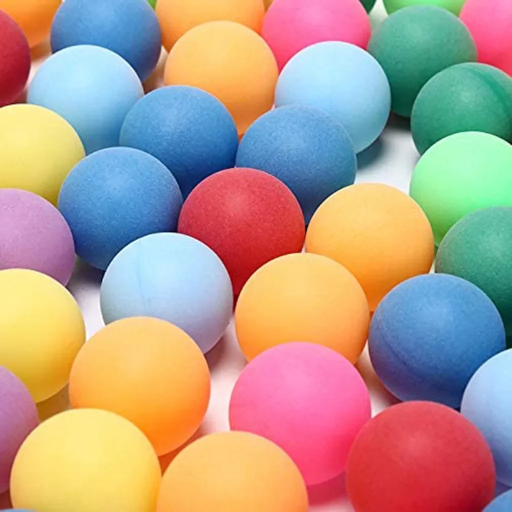 Description Picture 4 of item50Pcs/Pack Colored Pong Balls 40mm Entertainment Table Tennis Balls for Game Advertising Entertainment Game Accessory