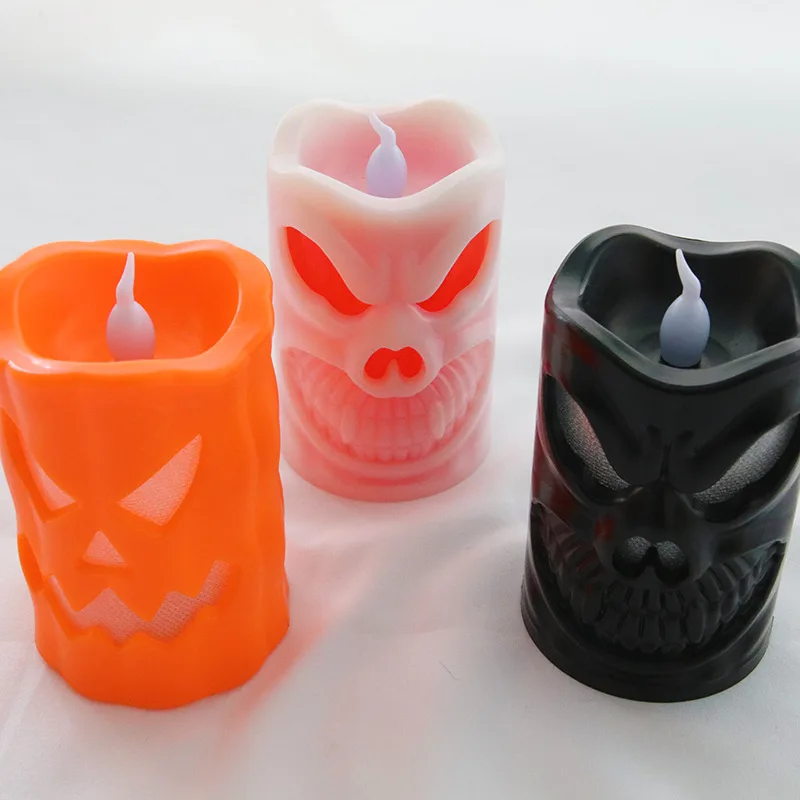 Halloween Skull LED Candle Emitting Color:white 2