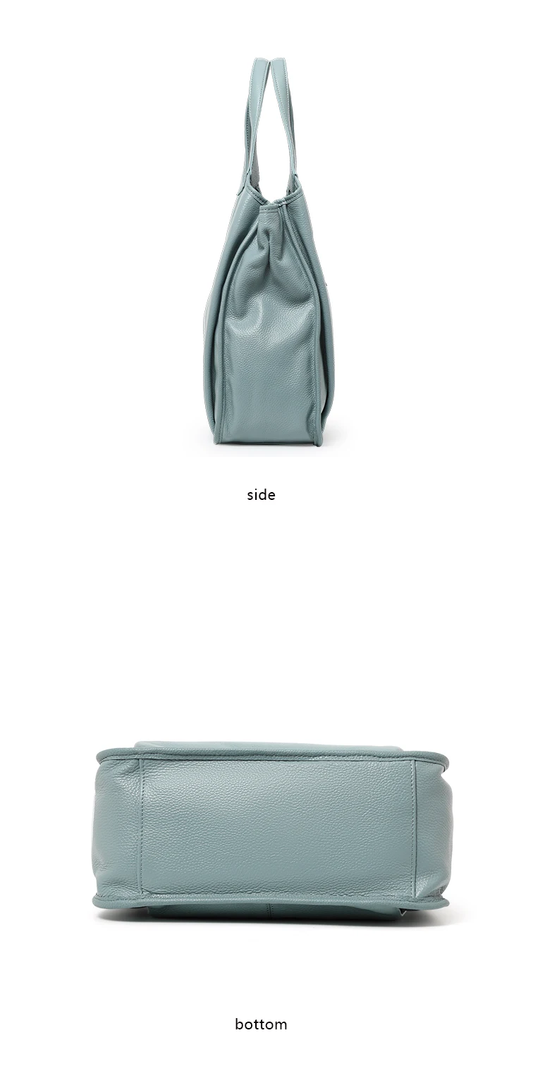 Aidrani Damen-Tragetasche mit großem Fassungsvermögen, modische Handtasche aus Rindsleder im minimalistischen Design, Umhängetasche aus echtem Leder – Detail 9